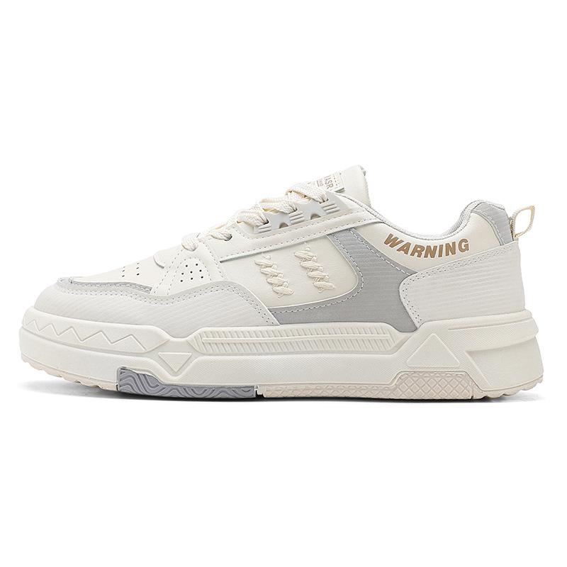 Men's shoes spring and summer shoes men's leather surface breathable boys board shoes trend versatile casual sports leather shoes white shoes men