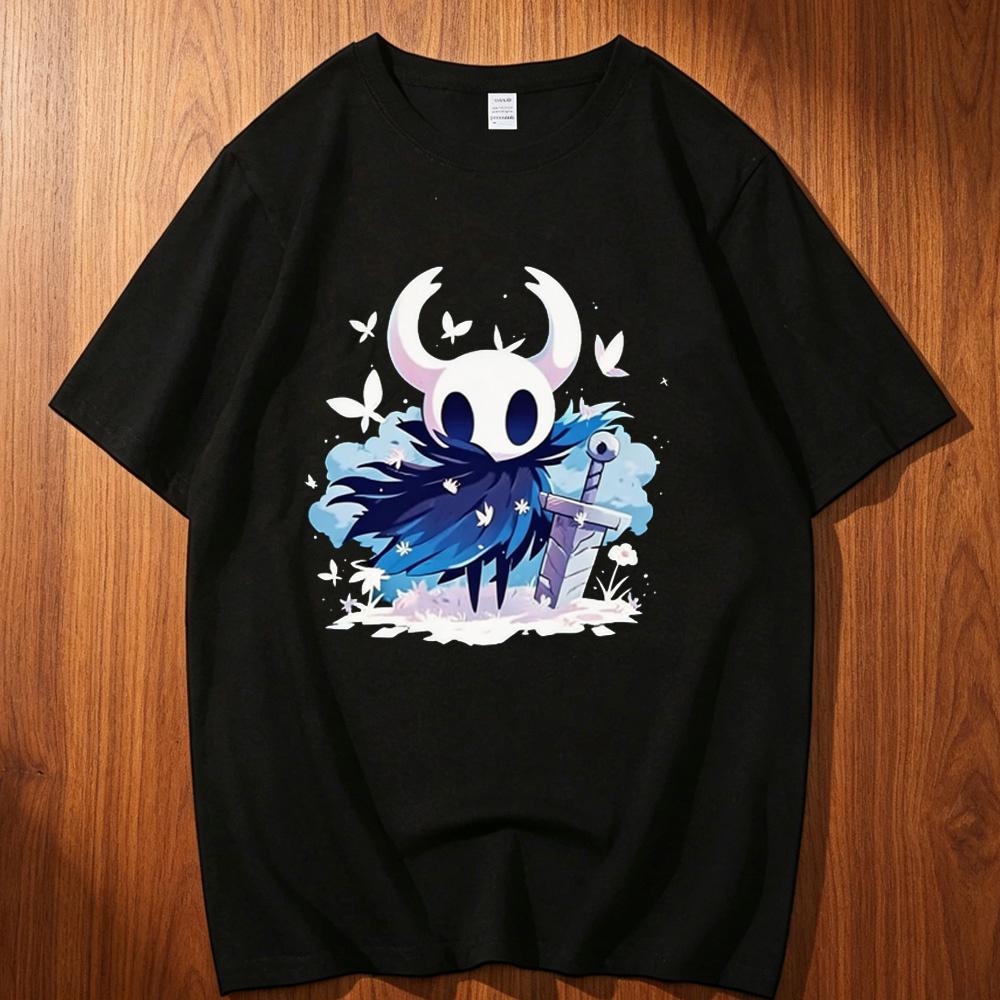 Hollow Knight cotton shirt teen Gothic Trendy anime graphic Classic t shirt harajuku kawaii Colorful 2000s Grunge aesthetic