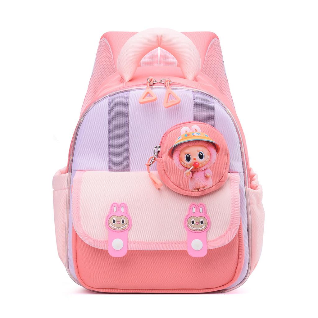 Childrens Cartoon Labubu Backpack With Breathable Oxford Material For Toddlers And Preschoolers