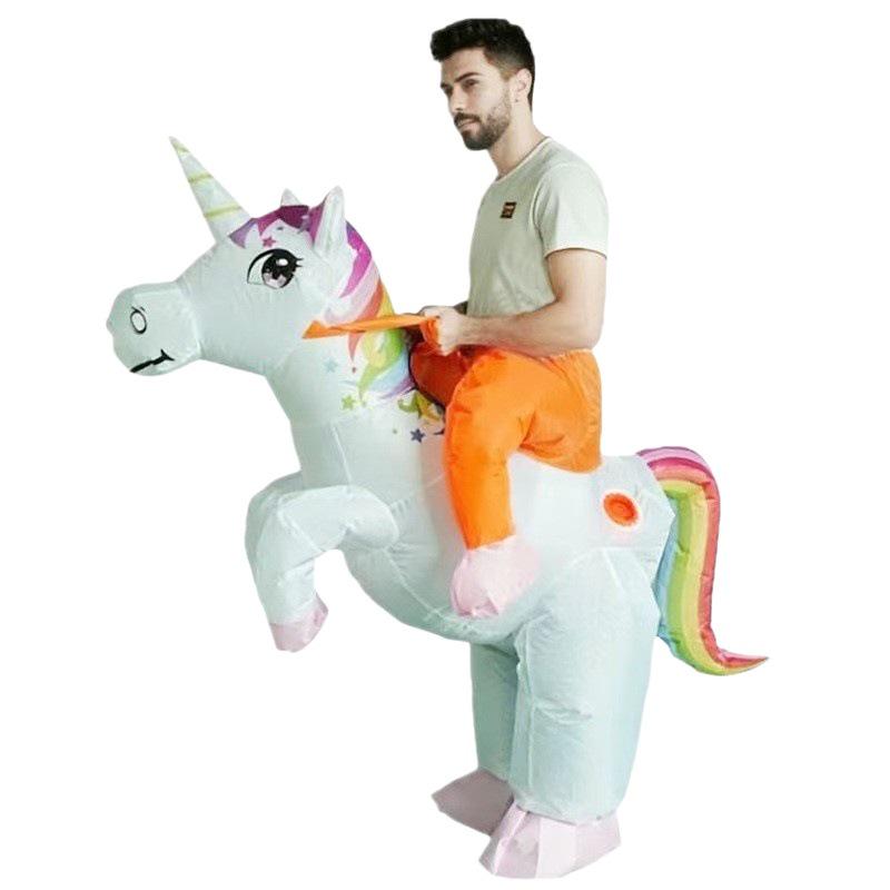 Heißverkaufendes Halloween Einhorn aufblasbares Kostüm für Bühnenpartys und Cosplay