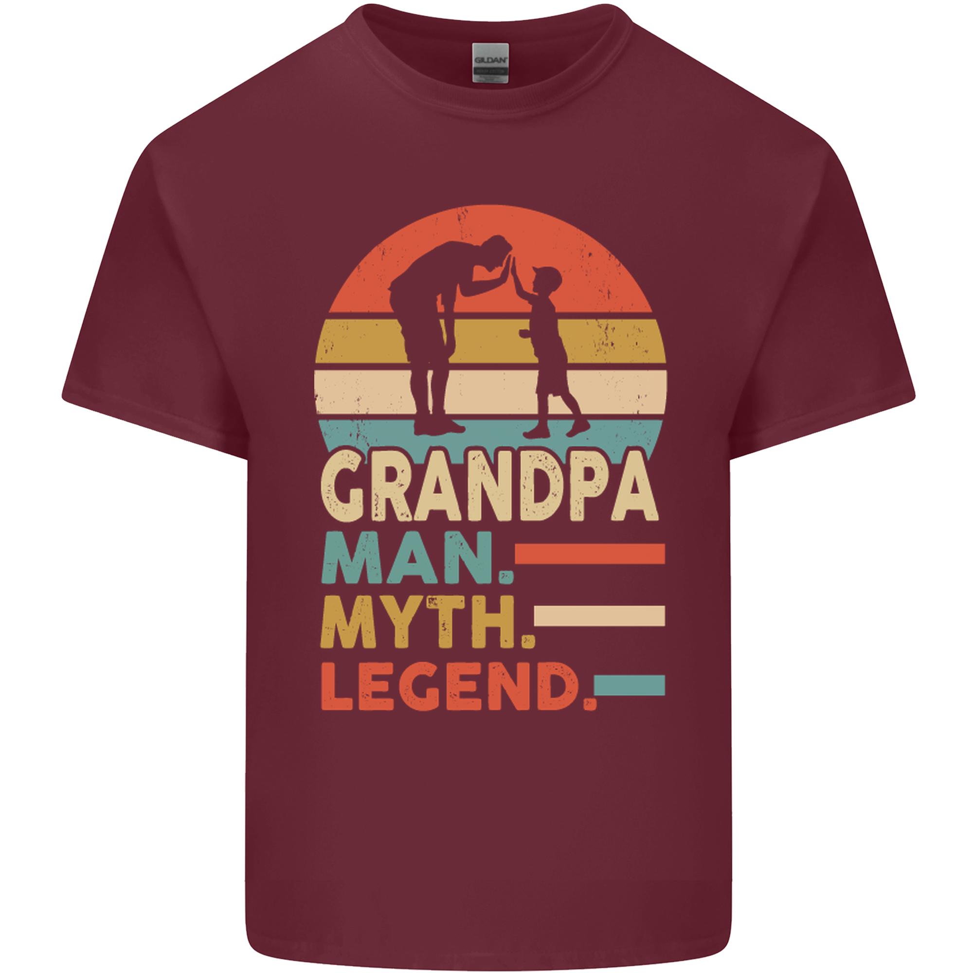 Grandpa Unisex Myth Legend Funny Fathers Day Unisexs Light Cotton TShirt S
