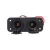 Motorcycle Car Charger Lighter Double Female Socket Kits with 1m Cable