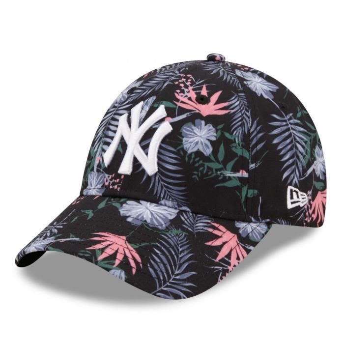New Era 9FORTY Kids DOP - Berretto Ufficiale New York Yankees, Colore Nero/Bianco, Taglia Unica Regolabile Per Bambini