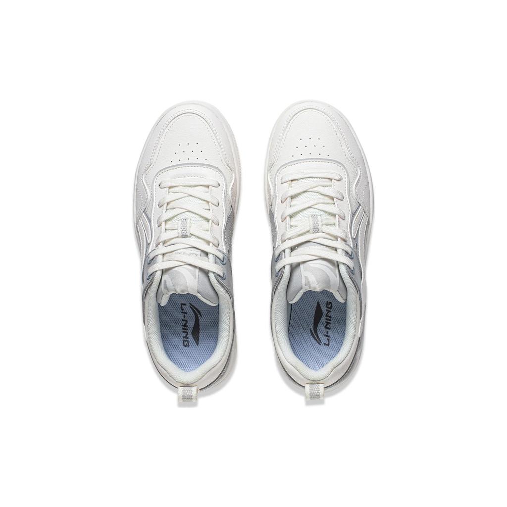 New LiNing Abrasion Resistant Low Top Casual Shoes Women's White Gray AGCT298-1