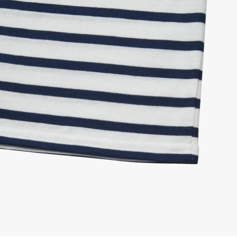 SainT James Kids T shirT Modern sTripe Neige Marine