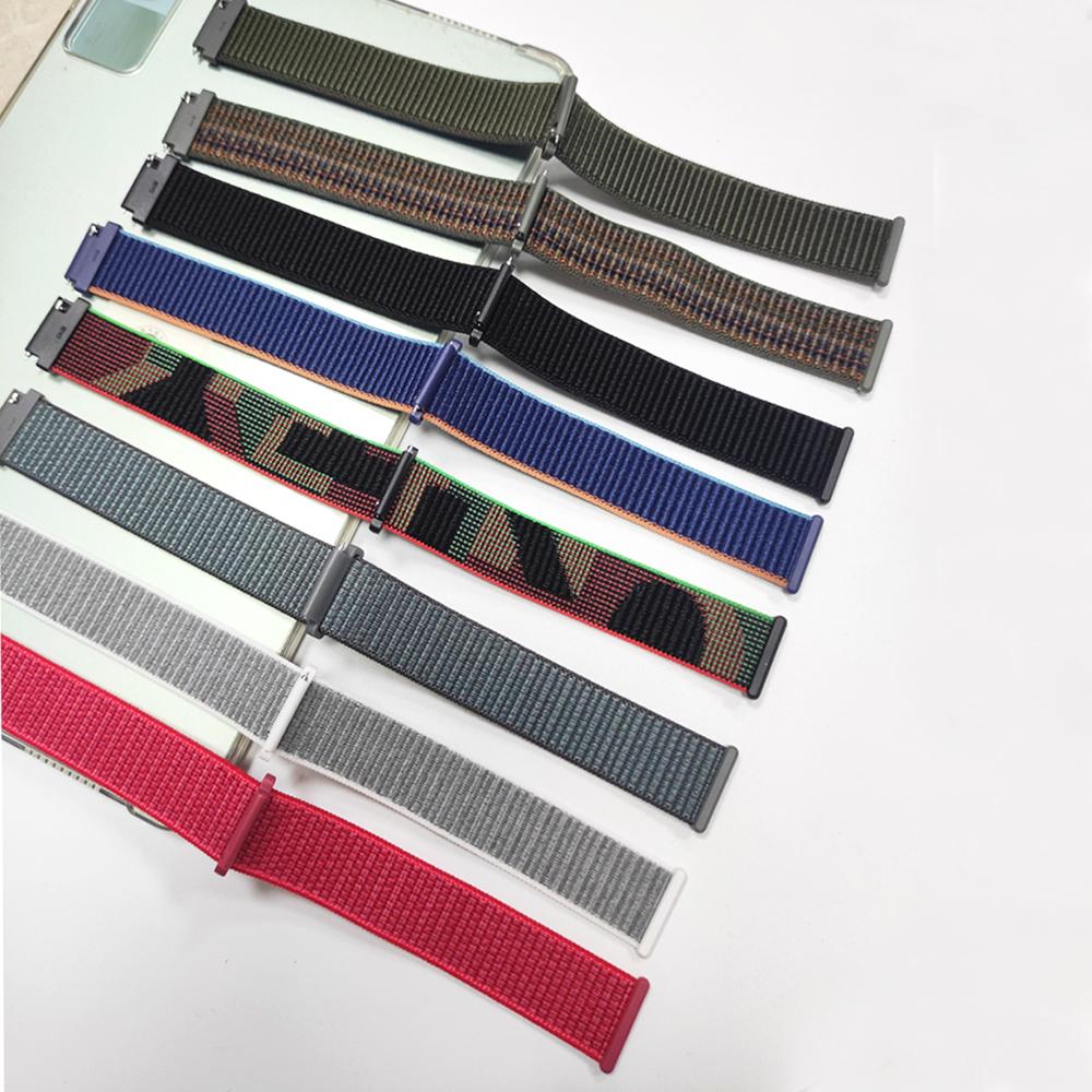 Nylon-Handgelenkband für Xiaomi Watch S4 Sport/S4/S3/S2/S1 Active/Farbe 2-Schlaufen-Band für Amazfit Active 2 BIP 6 20mm 22mm Armband