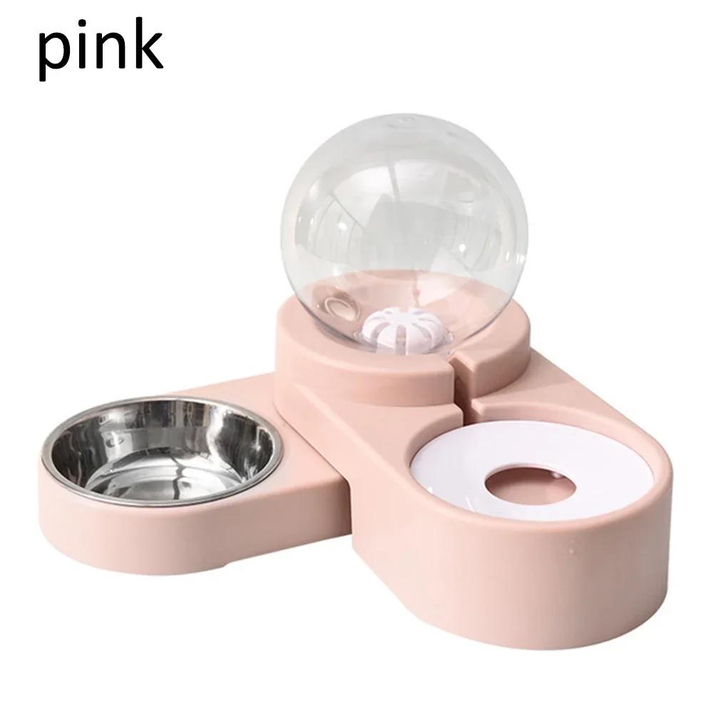 Automatic Feeder for Cat, Dog, Kitten - 1.8L Food and Water Container, Bubble Pet Bowls, Fountain Drinking, Pet Supplies