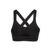 Adidas Solid Color Logo Print Adjustable Strap Sports Bra Women Underwear Black HA0071