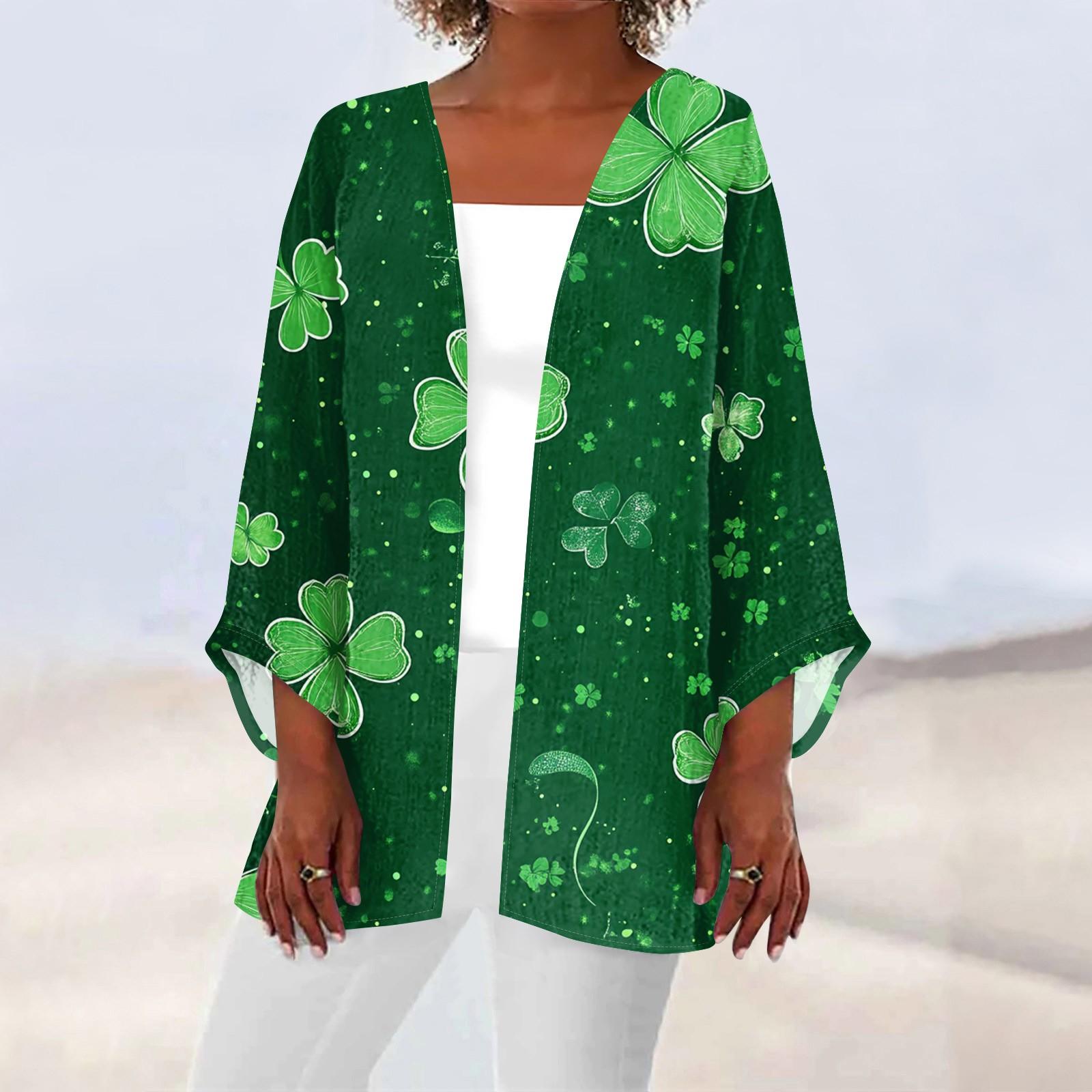 

Женская повседневная мода Caot Printed Lightweight Medium Long Jacket Cardigan S