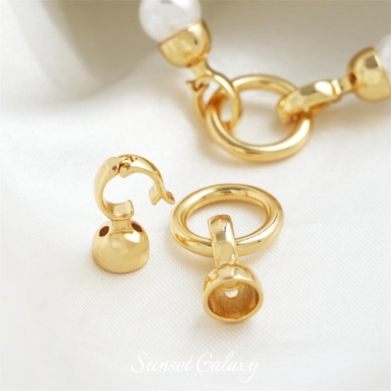 Set of 6 Irregular Clasp for Bracelet and Necklace Jewelry Making Accessories Copper Handmade Accessories Fastener