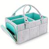 Baby Diaper Bag Large Capacity Infant Nursery Basket Portable Mommy Bag for Changing Table & Car Baby Shower Gift for Boy & Girl