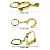 Set of 3pcs Alloy Horse Show Keychain Detailed Unique Shape Design Key Organiser Chain for Riders Hanging Decors