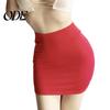 Solid Color Skirt Sexy Ultrathin Skinny Mini without Lining Low Waist Short Low-rise See-through Hip Lifting Women Clubwear Bottoming