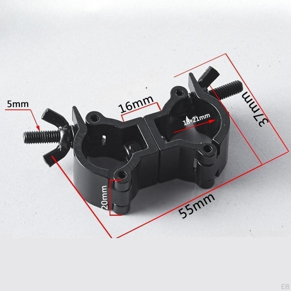 Bühnenlichtklemme Aluminium 15kg Tragfähigkeit Hängehaken für 18-21mm Rohr/Rohrstange