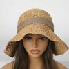 ALAN EATON Hat wigs Cap Brown Color Hair Extension Connect Summer Straw Hat for Women Heat Resistant Fiber Breathable Hat