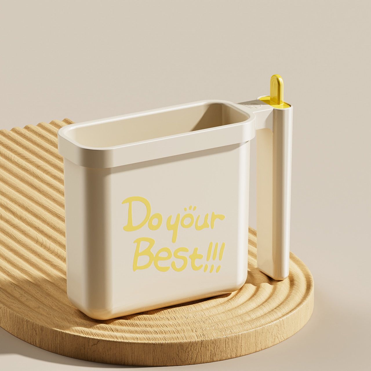 

No Wash Instant Noodle Bowl with Fork Heat-resistant Lunch Box Food Grade Instant Food Ramen Bento Box Suit Busy/Lazy Eaters бежевий