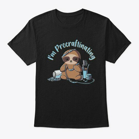 Im Procraftinating Sloth Cute Unisex T-Shirt XXXL