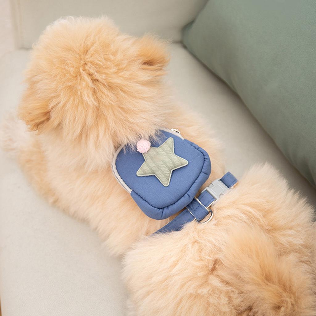 Haustiergeschirr Leine Set Verstellbare Riemen Gleichmäßiger Druck Ausbruchsicher Locker Katzenweste Gürtel für Draußen