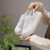 Leather women's autumn new leather sports and leisure shoes versatile platform white shoes two wear board shoes