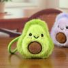 Cute Avocado Keyring Adorable Fuzzy Fruit Charm Avocado Plush  Lightweight Kawaii Bag Pendant For Home Decor Gift For Women