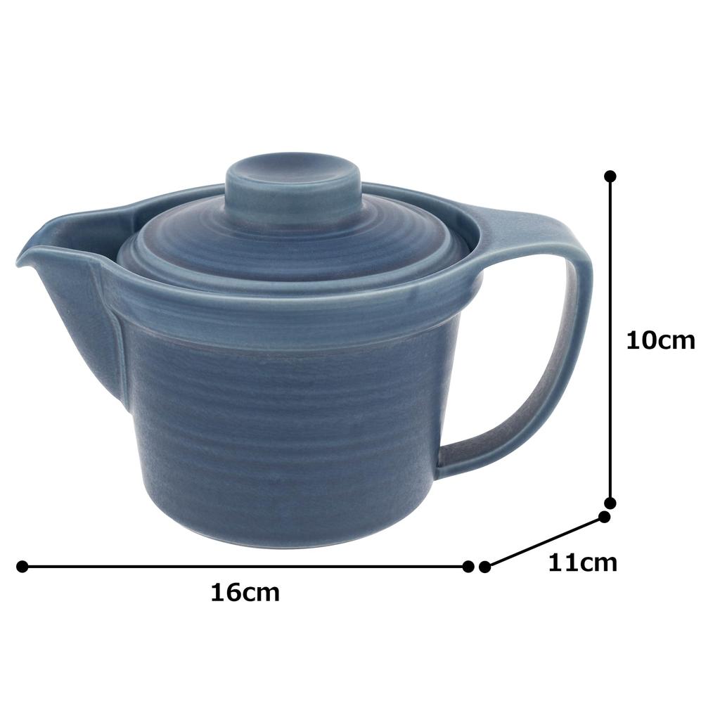 Tatara Pelican Navy Made In Product Number 23262 Teapot, 320cc, Pot, Matte, Ceramic, Japan,