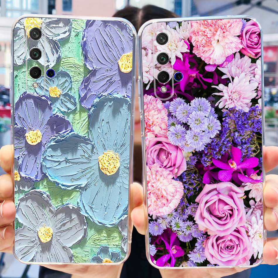 For Huawei Nova 5T Case Nova5T YAL-L21 YAL-L61 YAL-L71 Fashion Painted Soft Silicone TPU Slim Phone Back Cover