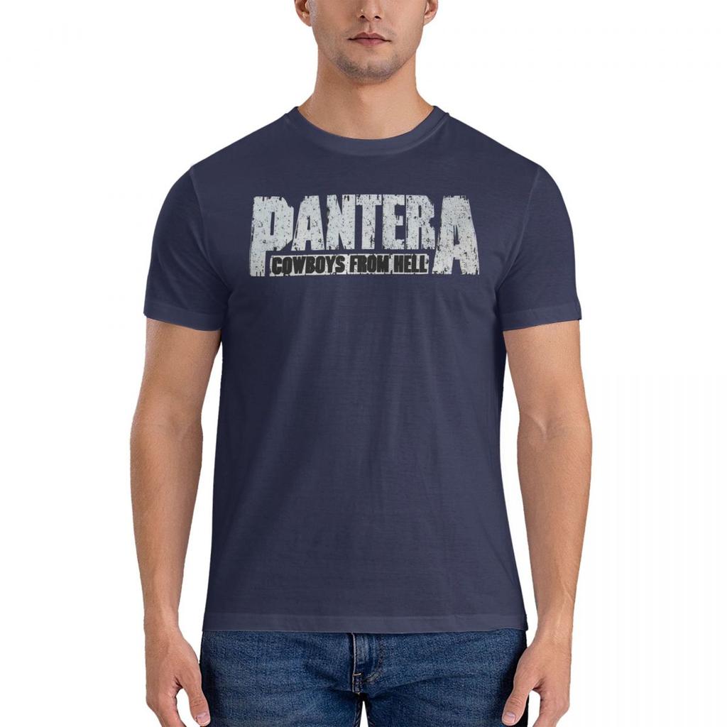 T-shirt Bianca Uomo Donna Logo Band Musicale T-shirt Harajuku Pantera T-shirt da Spiaggia Streetwear Casual Abbigliamento in Cotone Regalo