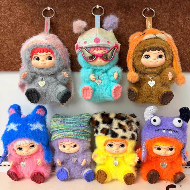 Roztomilá akční figurka Wakuku Tajemná krabička Panenka Taška Přívěsek Panenka Taška s překvapením Hračka Wakuku Nadýchaná Trendy Zábavná Párty Slepá krabička