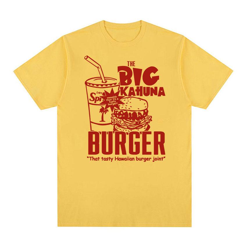 Pulp Fiction 2 Directed By Quentin Tarantino T Shirt The Big Kahuna Burger Print T-shirt Men Women Retro Casual Oversized Tshirt