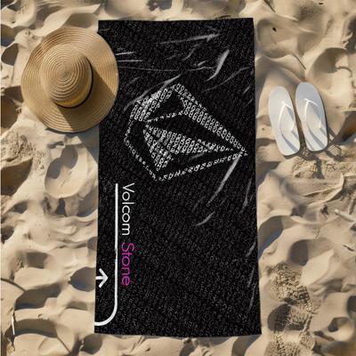 1pc Volcom Stone Digital Art Design 2D Printed Microfiber Beach Towel, Quick Dry Super Absorbent. Great for Beach, Pool