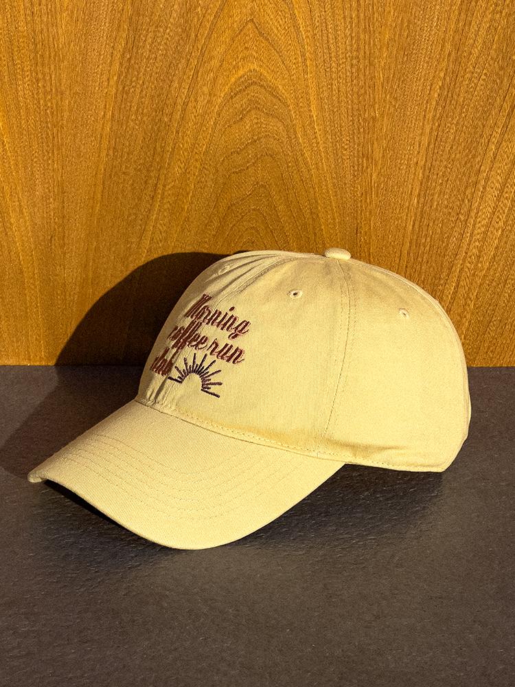 Moningkeopileonkeulleob Sun Rise Logo Ball Cap Yellow