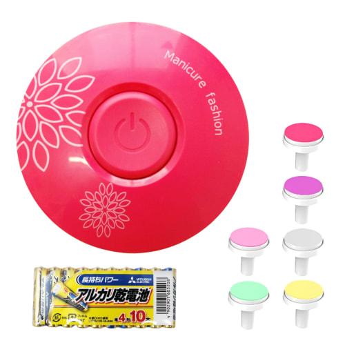 MILASIC Baby Electric Nail File, 10-Piece AAA Battery Set, Magenta, Baby Nail Clipper, Nail File, for Newborns, Adults, and Children, Battery-Operated