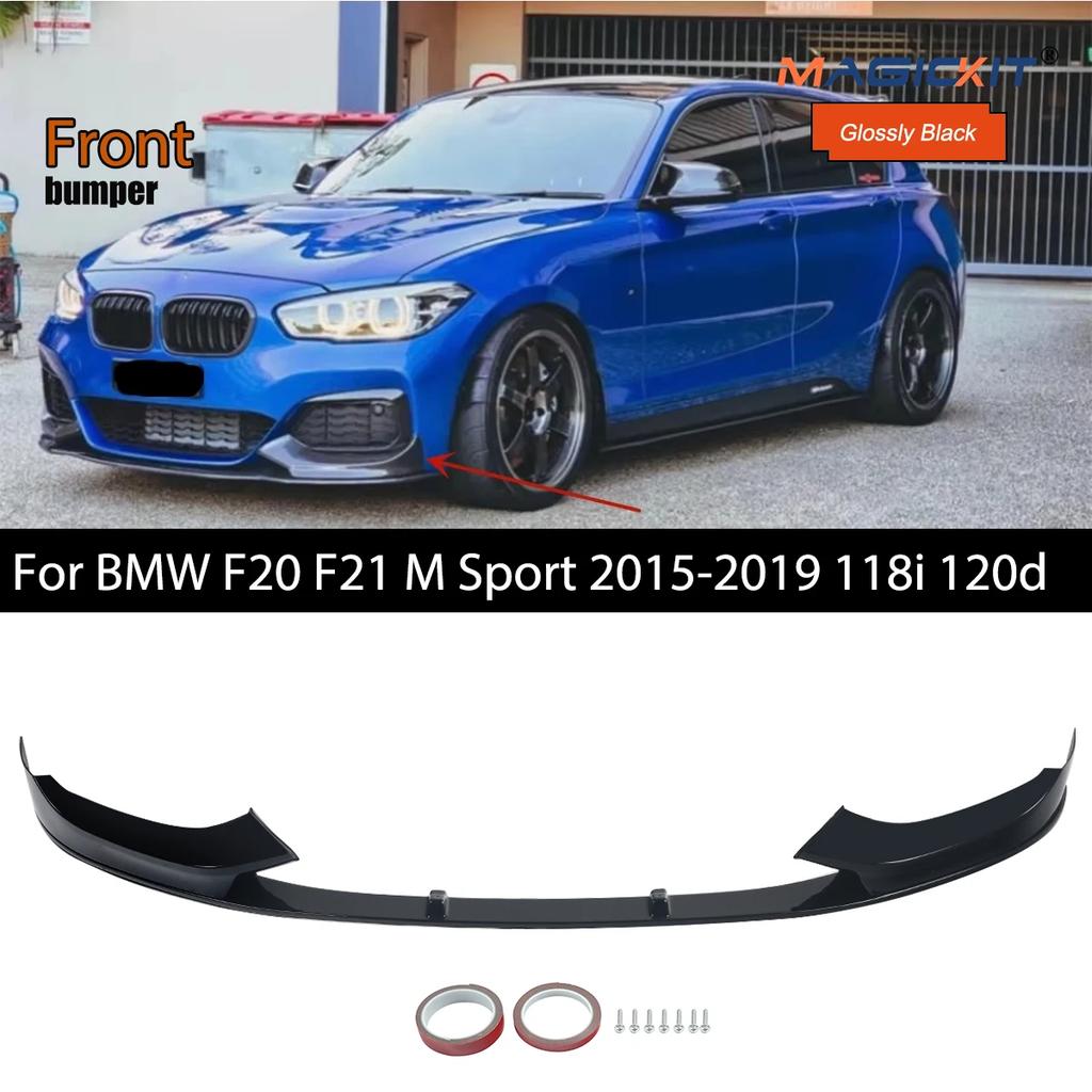 Front Bumper Lip Spoiler For BMW F20 F21 118i 120d 120i M135i M140i M Sport 2015-2019 4Pcs Car Diffuser Splitter Body KitCover QCYZR1