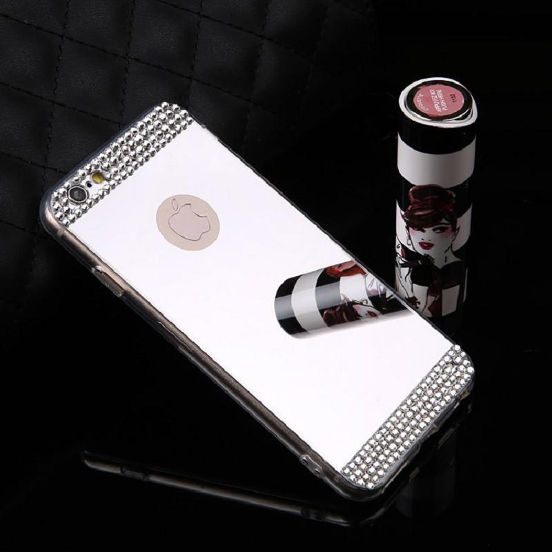 Drill Color Luxury Electroplated Mirror Mobile Phone Case For Iphone Cases