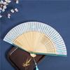 Butterfly Floral Pattern Portable Folding Fan Chinese Style Dance Fan  For Wedding Party