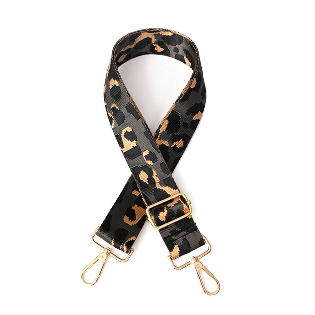 

Ремешок для сумки, ширина 4 см, регулируемые лямки с карабином, сумки, плечевой ремень с леопардовым принтом, 75-125 см, сумка, аксессуары для самостоятельного изготовления чёрный