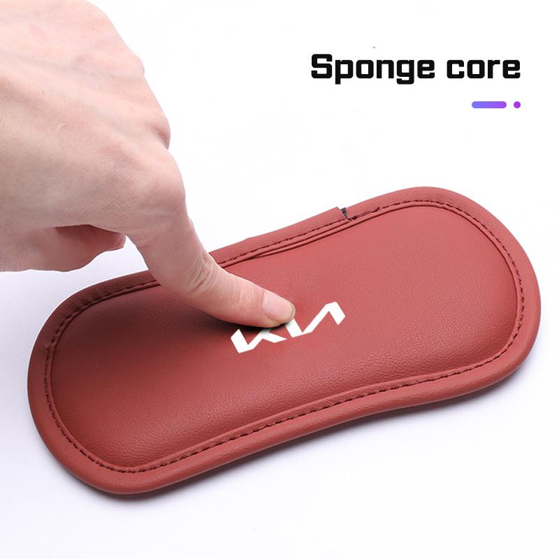 PU Leather Car Elbow Rest Pad For Kia Sportage RIO Optima Ceed Sorento Forte Niro Soul K5 K4 Center Console Leg Mat Knee Cushion