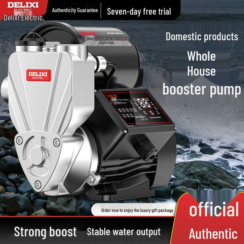 Delixi Household Automatic Self-Priming Booster Pump for Low-Noise High-Rise Water Pressurization, 220V