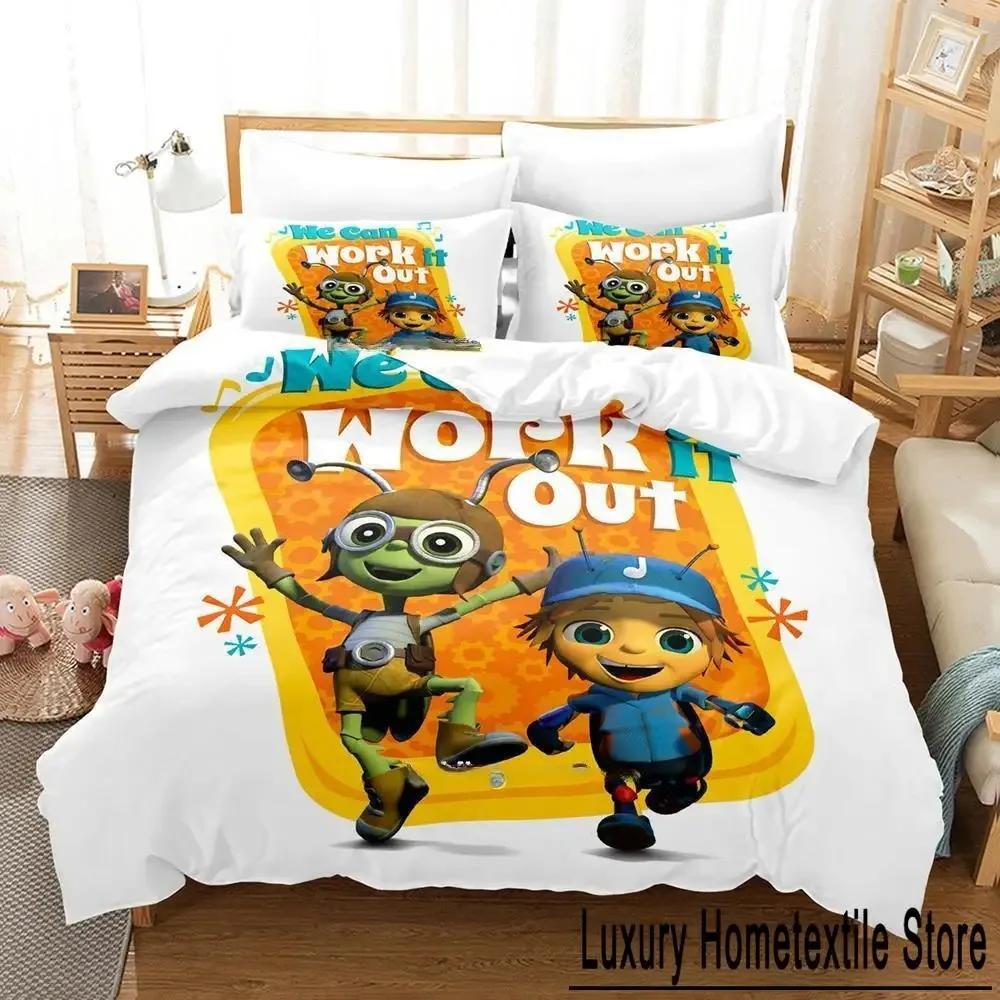 3D Print Anime Beat Bugs Printed Bed Set Duvet Cover Pillowcase Bedding Set Bed Linen Sheet Quilt Cover Full Queen King Size