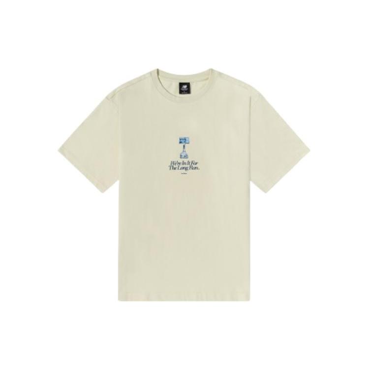 New Balance Lifestyle Graphic T-Shirt Asia Sizing  White Blue  Men s AMT22377-CIW XL