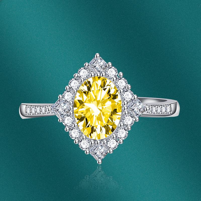 Sace Gems Inel clasic cu zirconiu, bijuterii pentru femei, cadou