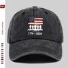 Pc  Years of Freedom Meter Flag Print Baseball Cap Fashion Patriotic Style WomenS Daily Wear Sun Hat Casual Dec
