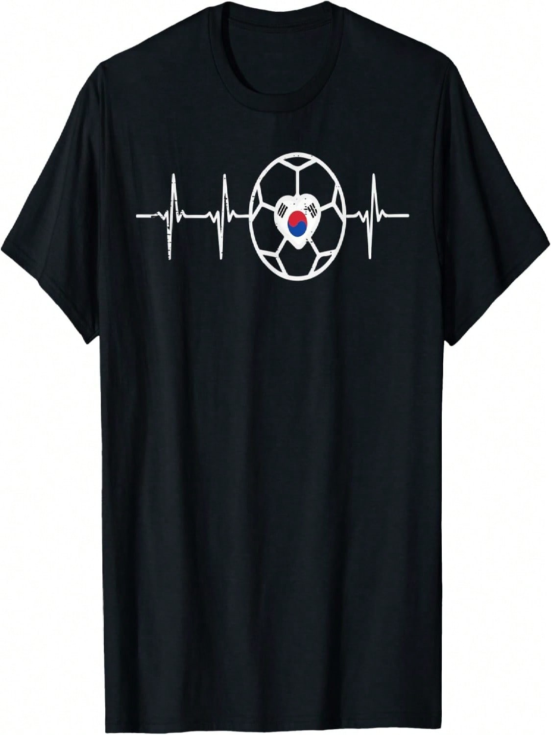 Heartbeat South Korea Soccer Football Fan unisex Wounisex Kids T-Shirt S разноцветный