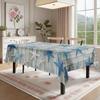 Nautical Starfish Wood Rectangle Table Cloth for Table Decor Party Waterproof Reusable Tablecloth for Tables Kitchen Dining