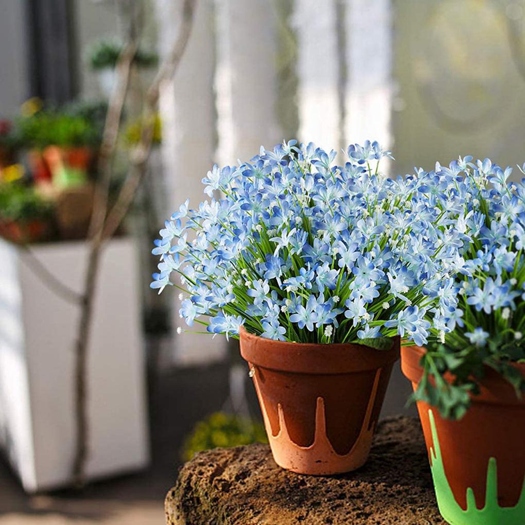 Artificial Flower Multi-Head Fake Flowers Bouquet Home Decoration Resistant Party Garden Living Room Bedroom Holiday