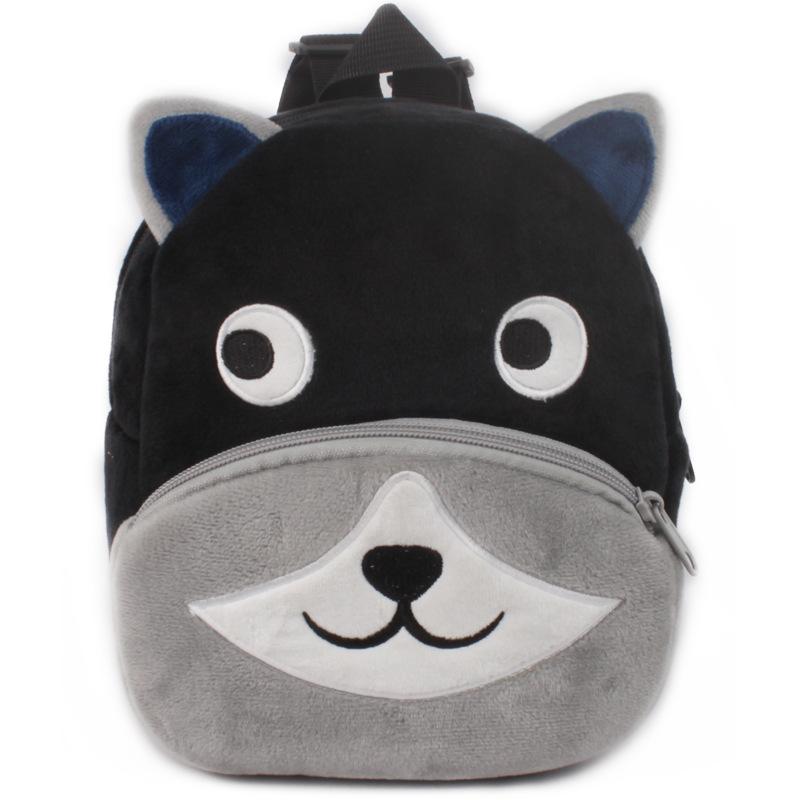 3D Fashion Children School Bags Cartoon Print Plush Kids Backpack Kindergarten Boys And Girls School Bags Mini Backpack Book Bag