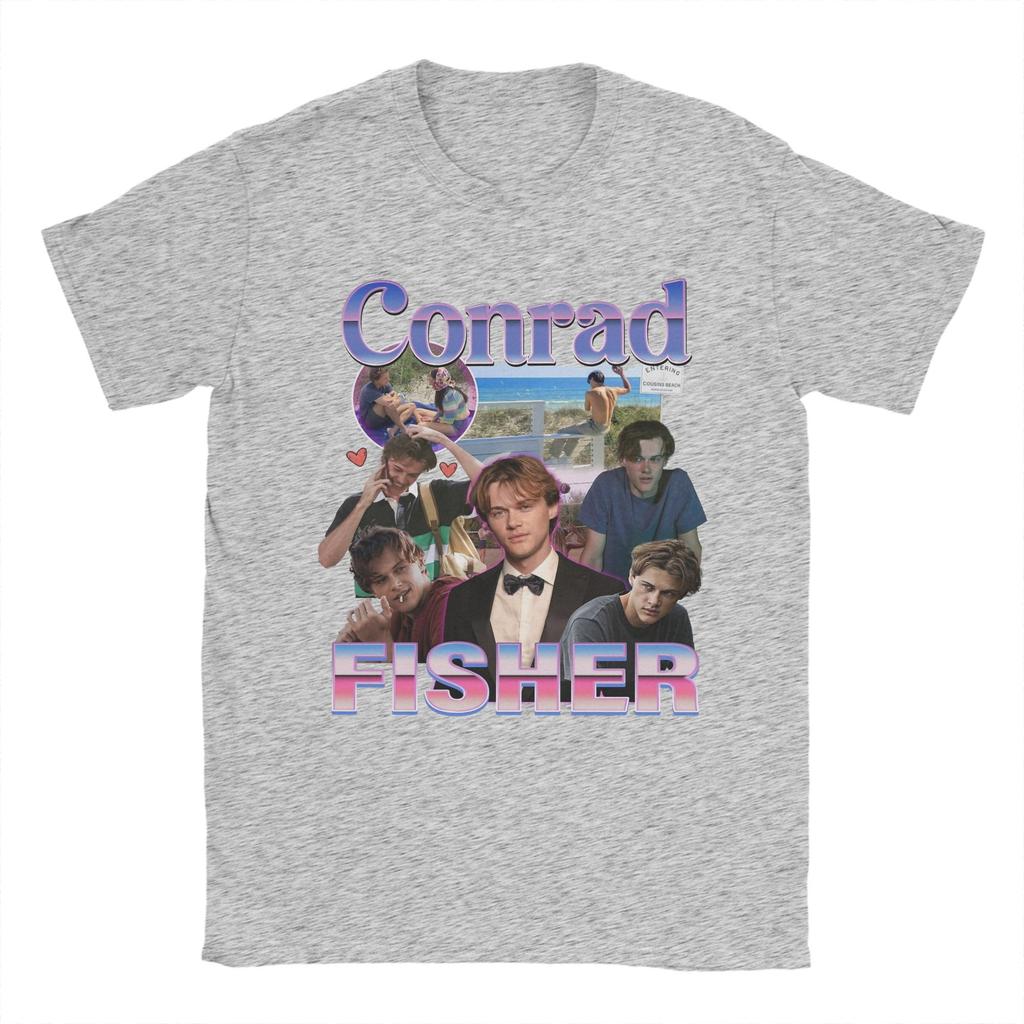 Men's Conrad Fisher The Summer I Turned Pretty Bootleg T Shirts  100% Cotton Clothing Casual Short Sleeve Crewneck Tees T-Shirt