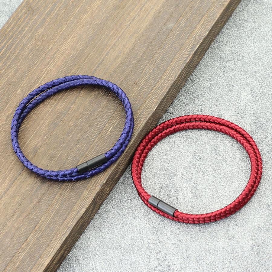 New Minimalist Keel Rope Bracelet For Men Bilayer Wrap Braslet Bangle Homme Nautical Braclet Gifts For Him Pulseria Joias