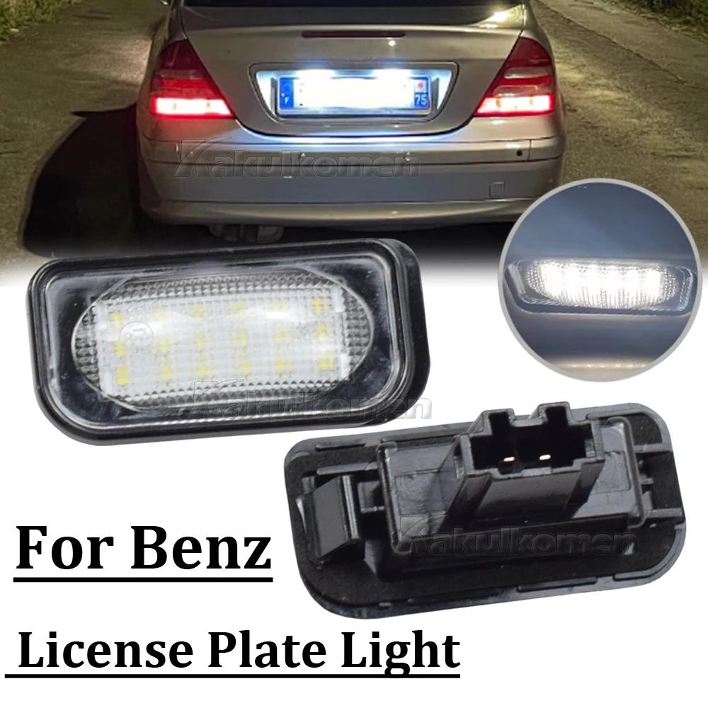 Car Canbus LED License Number Plate Light Assembly Replacement For Mercedes Benz C-class W203 R230 W209 C209 A209 SL