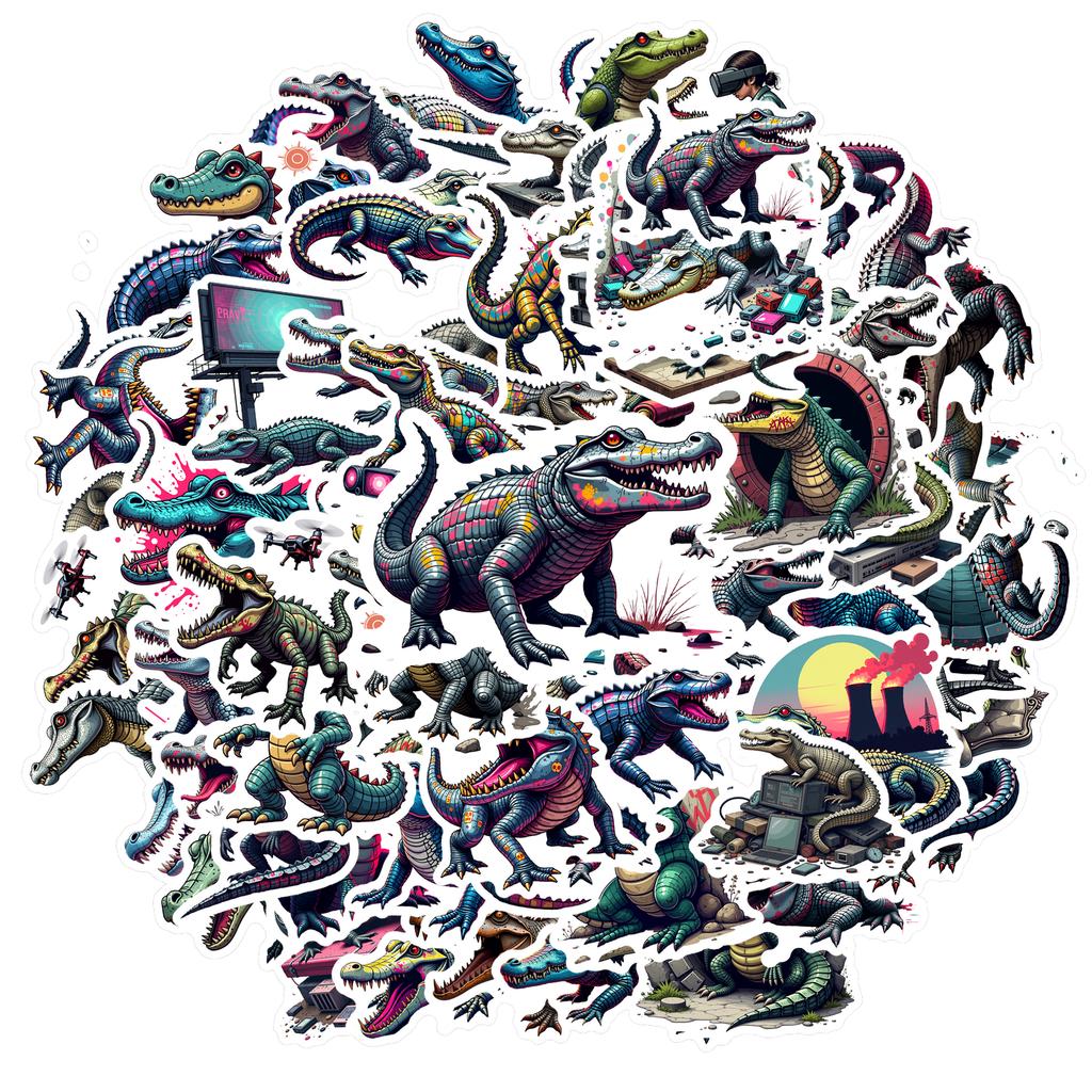 35pcs-70pcs Vivid Stickers Cartoon Funny Stickers Animal Stickers For Fridge Suitcase
